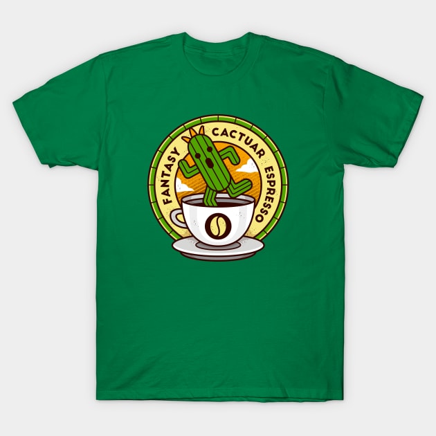 Cactuar Espresso Coffee T-Shirt by logozaste